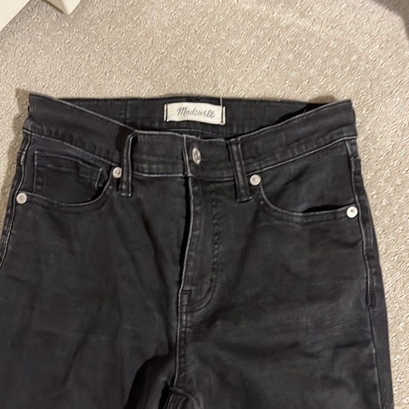 Madewell 9 inch high rise black skinny Jean - Picture 2 of 3